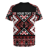 Personalised Aotearoa Waitangi Rugby Jersey Taniko Motifs - Mania Gecko