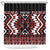 Personalised Aotearoa Waitangi Shower Curtain Taniko Motifs - Mania Gecko