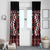 Personalised Aotearoa Waitangi Window Curtain Taniko Motifs - Mania Gecko