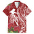 Personalised Hawaii Wahine Family Matching Off Shoulder Long Sleeve Dress and Hawaiian Shirt Women's Day Ohia Lehua LT7 Dad's Shirt - Short Sleeve Red - Polynesian Pride