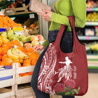 Personalised Hawaii Wahine Grocery Bag Women's Day Ohia Lehua LT7 - Polynesian Pride