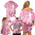 Personalised Hawaii Wahine Family Matching Off Shoulder Short Dress and Hawaiian Shirt Women's Day Maui Lokelani Roses LT7 - Polynesian Pride