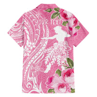 Personalised Hawaii Wahine Family Matching Tank Maxi Dress and Hawaiian Shirt Women's Day Maui Lokelani Roses LT7 - Polynesian Pride