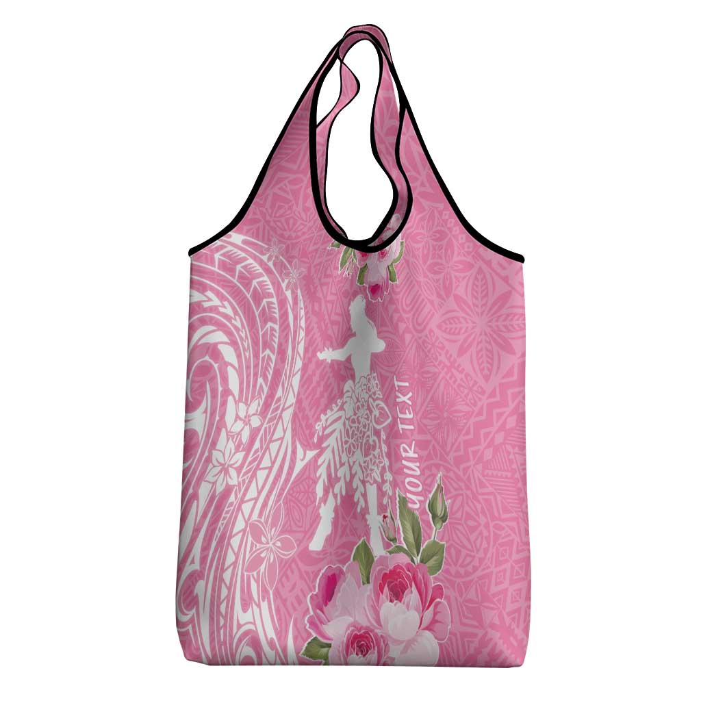 Personalised Hawaii Wahine Grocery Bag Women's Day Maui Lokelani Roses LT7 - Polynesian Pride