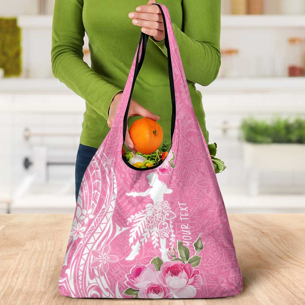 Personalised Hawaii Wahine Grocery Bag Women's Day Maui Lokelani Roses LT7 - Polynesian Pride