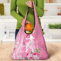Personalised Hawaii Wahine Grocery Bag Women's Day Maui Lokelani Roses LT7 - Polynesian Pride