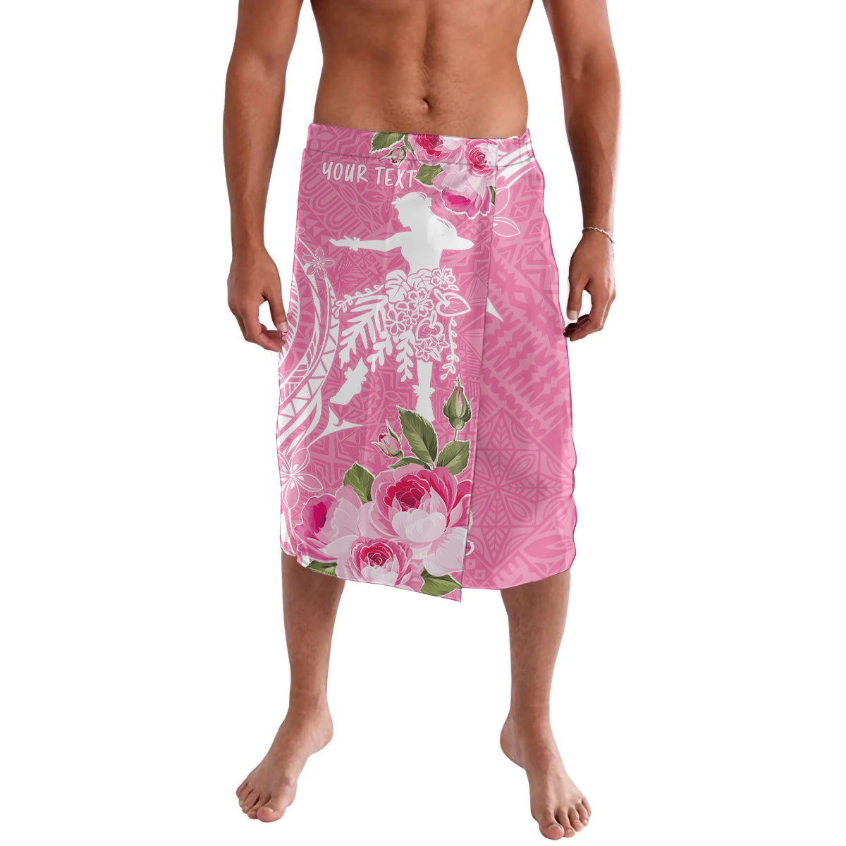 Personalised Hawaii Wahine Lavalava Women's Day Maui Lokelani Roses LT7 Pink - Polynesian Pride