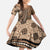 Personalized Tonga Ngatu Family Matching Puletasi and Hawaiian Shirt Vintage Brown Manulua Motifs