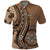 Personalized Tonga Ngatu Polo Shirt Vintage Brown Manulua Motifs