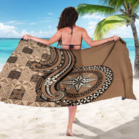 Tonga Ngatu Sarong Vintage Brown Manulua Motifs