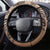 Tonga Ngatu Steering Wheel Cover Vintage Brown Manulua Motifs