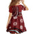 Personalized Tonga Ngatu Family Matching Puletasi and Hawaiian Shirt Iconic Red Manulua Motifs
