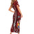 Personalized Tonga Ngatu Family Matching Short Sleeve Bodycon Dress and Hawaiian Shirt Iconic Red Manulua Motifs