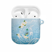 Guam Fishhook Mix Guasali Flowers AirPods Case Dreaming Turquoise LT7 Turquoise - Polynesian Pride