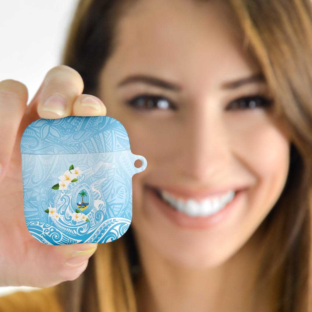 Guam Fishhook Mix Guasali Flowers AirPods Case Dreaming Turquoise LT7 - Polynesian Pride