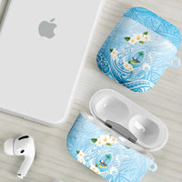 Guam Fishhook Mix Guasali Flowers AirPods Case Dreaming Turquoise LT7 - Polynesian Pride