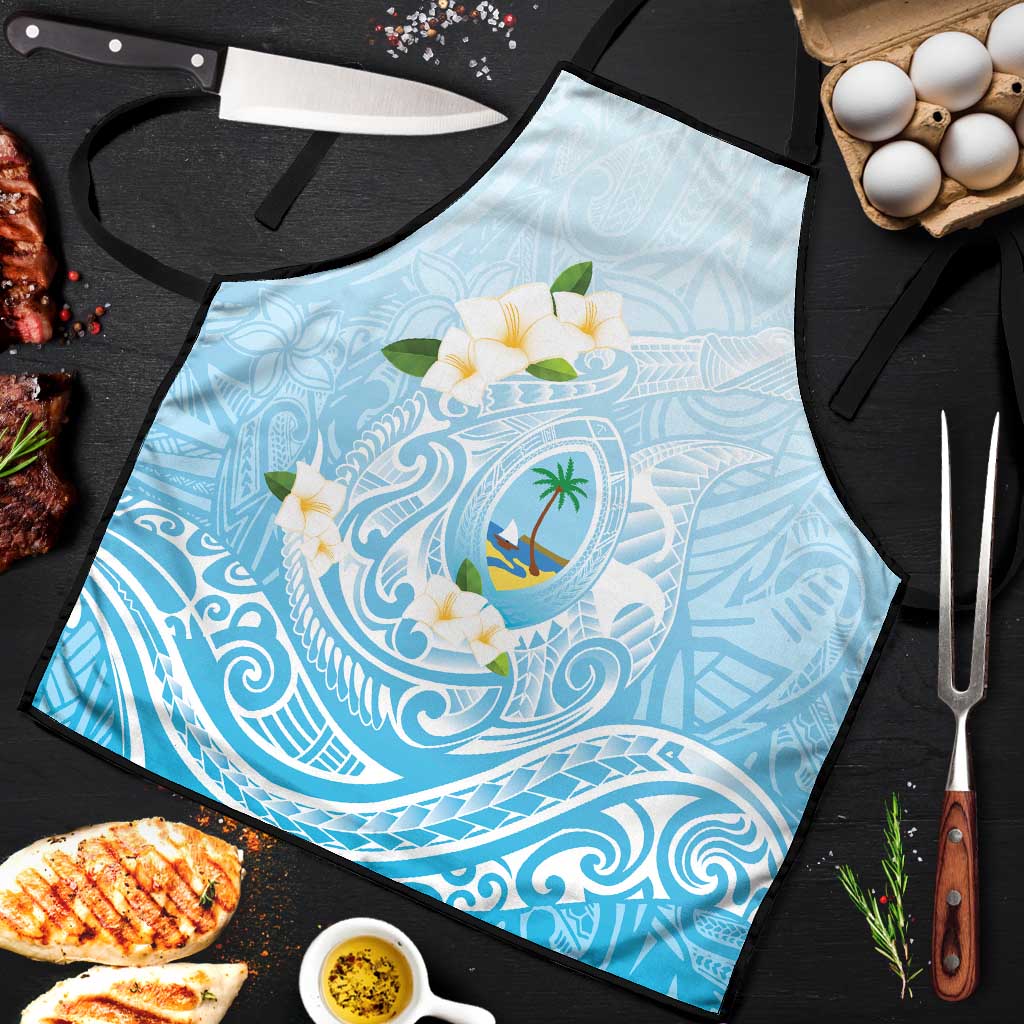 Guam Fishhook Mix Guasali Flowers Apron Dreaming Turquoise LT7 Turquoise - Polynesian Pride