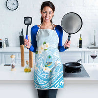 Guam Fishhook Mix Guasali Flowers Apron Dreaming Turquoise LT7 - Polynesian Pride