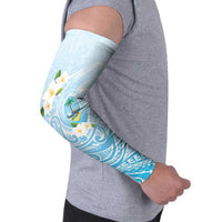 Guam Fishhook Mix Guasali Flowers Arm Sleeves Dreaming Turquoise LT7 - Polynesian Pride