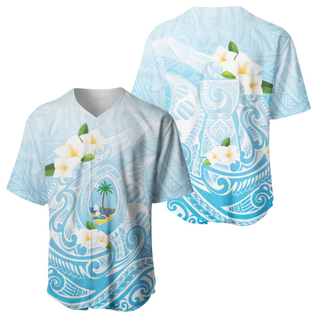 Guam Fishhook Mix Guasali Flowers Baseball Jersey Dreaming Turquoise LT7 - Polynesian Pride