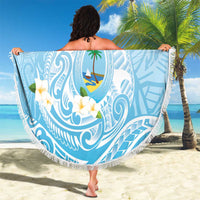 Guam Fishhook Mix Guasali Flowers Beach Blanket Dreaming Turquoise LT7 - Polynesian Pride