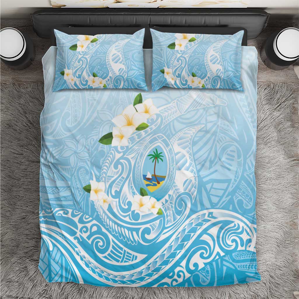 Guam Fishhook Mix Guasali Flowers Bedding Set Dreaming Turquoise