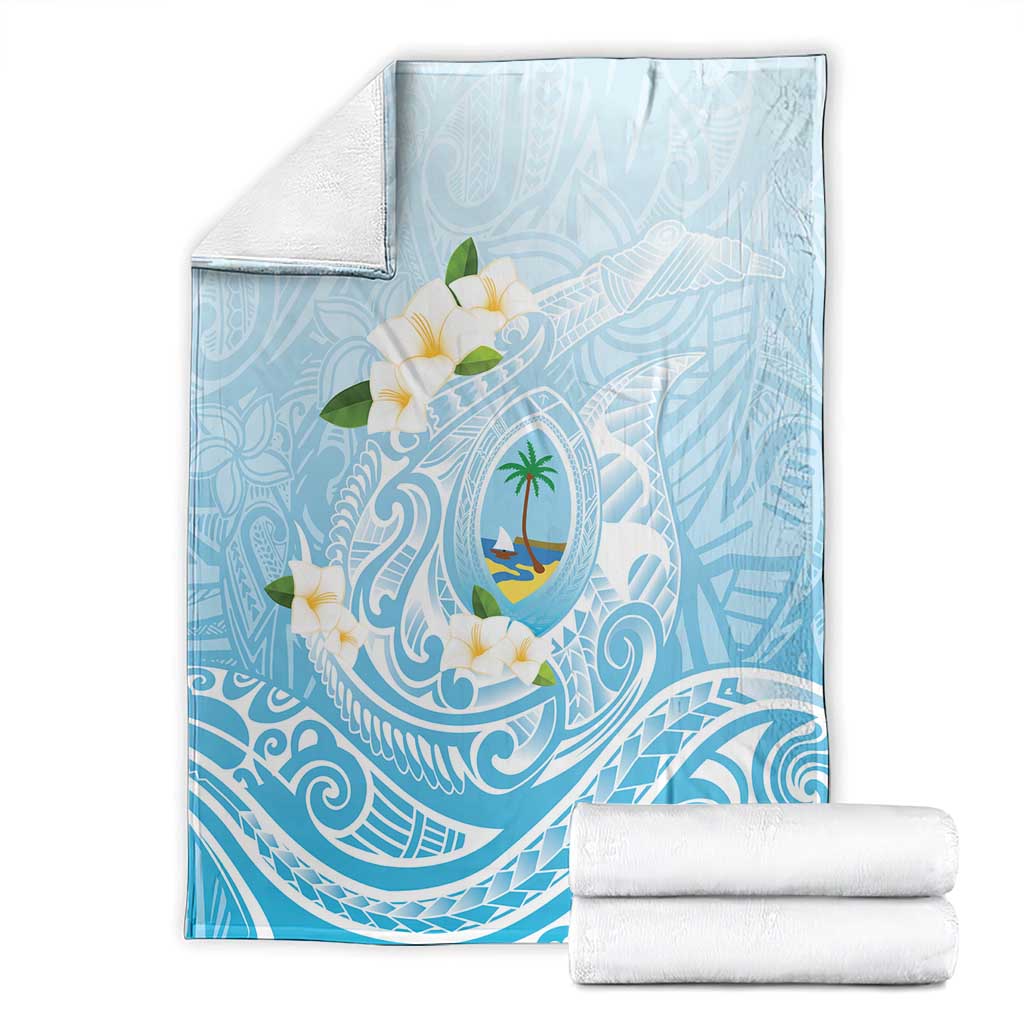 Guam Fishhook Mix Guasali Flowers Blanket Dreaming Turquoise LT7 - Polynesian Pride