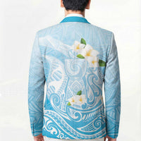 Guam Fishhook Mix Guasali Flowers Blazer Dreaming Turquoise LT7 - Polynesian Pride