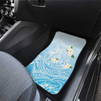 Guam Fishhook Mix Guasali Flowers Car Mats Dreaming Turquoise LT7 - Polynesian Pride