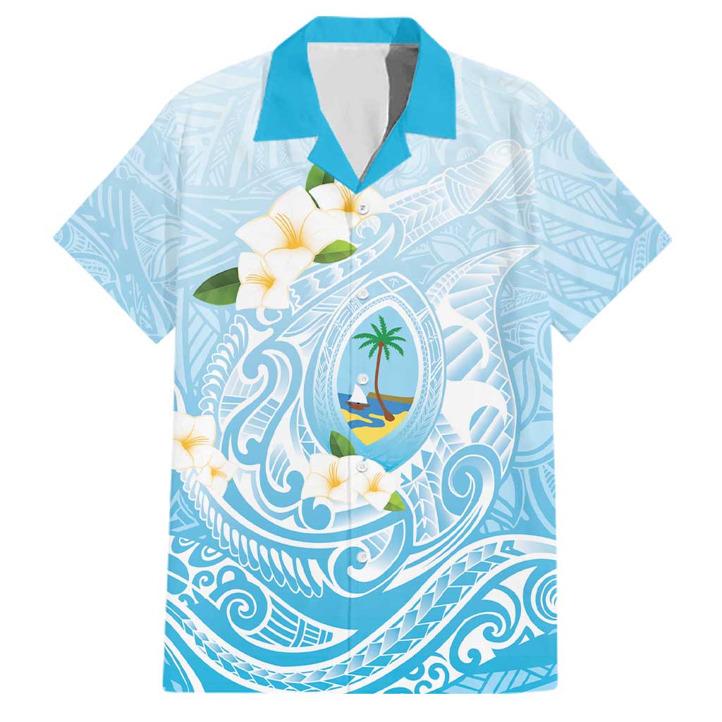 Guam Fishhook Mix Guasali Flowers Family Matching Off Shoulder Maxi Dress and Hawaiian Shirt Dreaming Turquoise