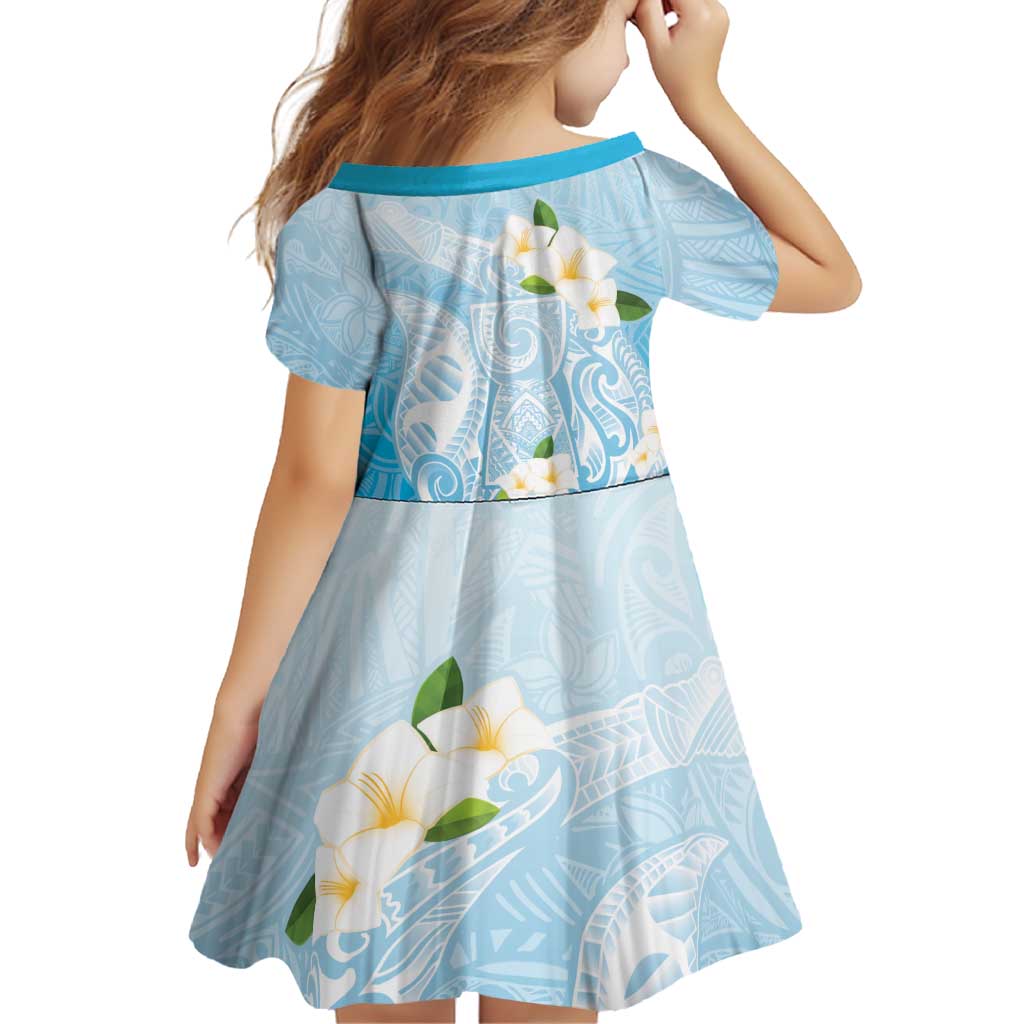 Guam Fishhook Mix Guasali Flowers Family Matching Off Shoulder Short Dress and Hawaiian Shirt Dreaming Turquoise