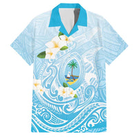 Guam Fishhook Mix Guasali Flowers Family Matching Short Sleeve Bodycon Dress and Hawaiian Shirt Dreaming Turquoise
