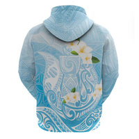Guam Fishhook Mix Guasali Flowers Hoodie Dreaming Turquoise LT7 - Polynesian Pride