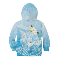 Guam Fishhook Mix Guasali Flowers Kid Hoodie Dreaming Turquoise LT7 - Polynesian Pride