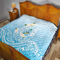 Guam Fishhook Mix Guasali Flowers Quilt Dreaming Turquoise LT7 - Polynesian Pride