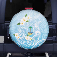 Guam Fishhook Mix Guasali Flowers Spare Tire Cover Dreaming Turquoise LT7 No hole Turquoise - Polynesian Pride