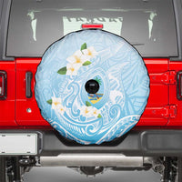 Guam Fishhook Mix Guasali Flowers Spare Tire Cover Dreaming Turquoise LT7 - Polynesian Pride