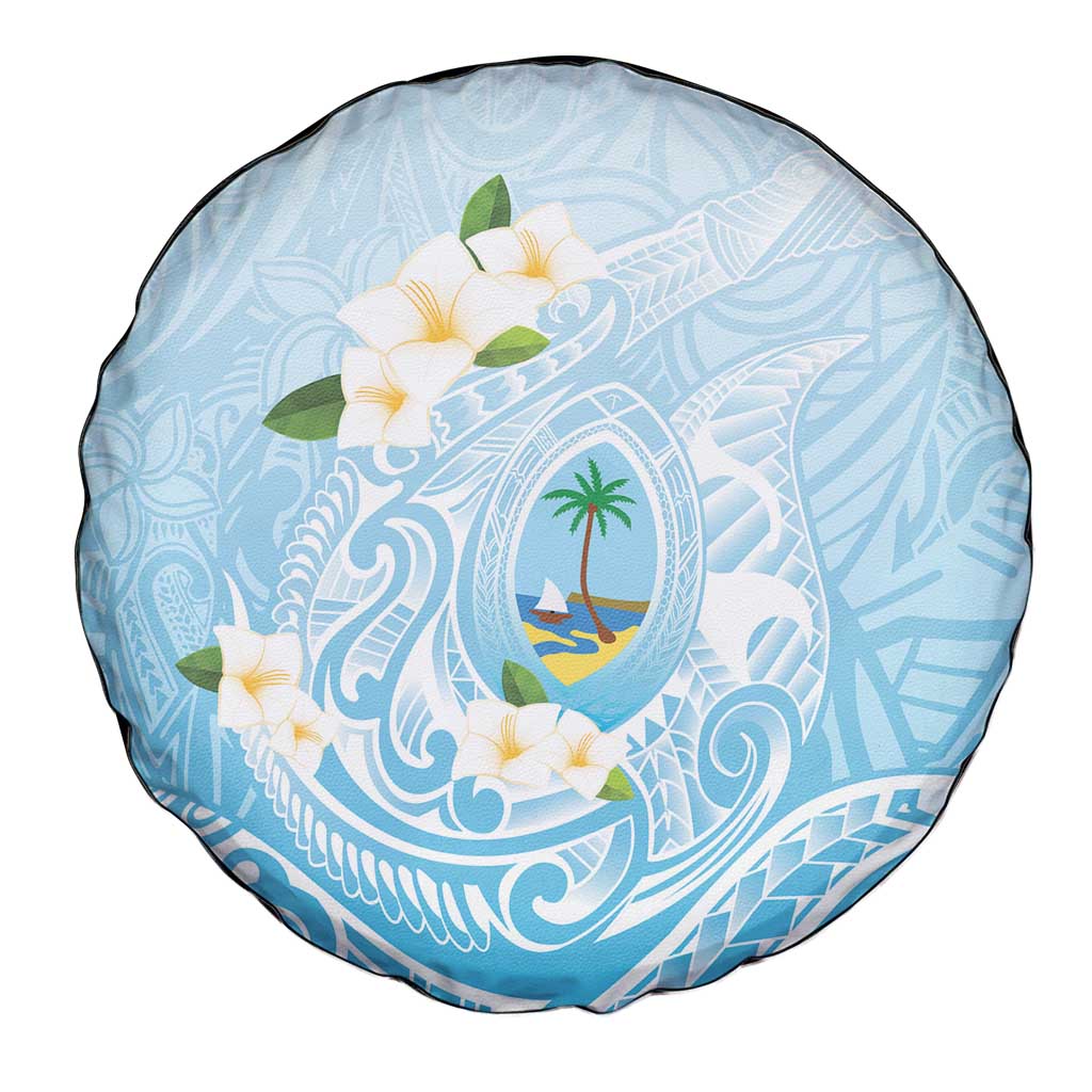 Guam Fishhook Mix Guasali Flowers Spare Tire Cover Dreaming Turquoise LT7 - Polynesian Pride