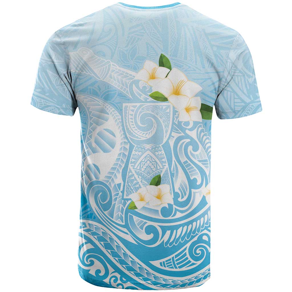 Guam Fishhook Mix Guasali Flowers T Shirt Dreaming Turquoise LT7 - Polynesian Pride