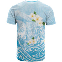 Guam Fishhook Mix Guasali Flowers T Shirt Dreaming Turquoise LT7 - Polynesian Pride