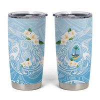 Guam Fishhook Mix Guasali Flowers Tumbler Cup Dreaming Turquoise LT7 Turquoise - Polynesian Pride