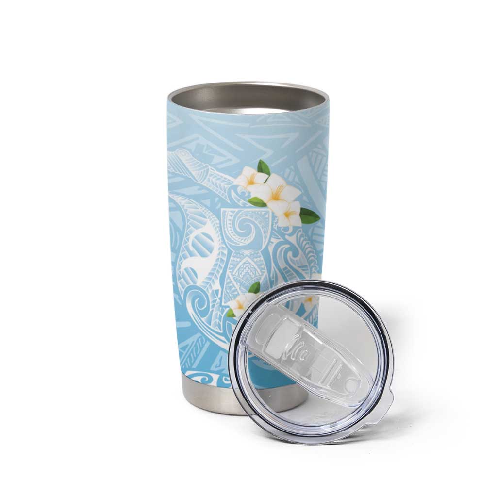 Guam Fishhook Mix Guasali Flowers Tumbler Cup Dreaming Turquoise LT7 - Polynesian Pride