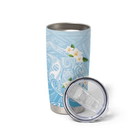 Guam Fishhook Mix Guasali Flowers Tumbler Cup Dreaming Turquoise LT7 - Polynesian Pride