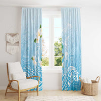 Guam Fishhook Mix Guasali Flowers Window Curtain Dreaming Turquoise LT7 - Polynesian Pride