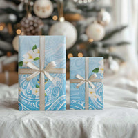 Guam Fishhook Mix Guasali Flowers Wrapping Paper Dreaming Turquoise LT7 - Polynesian Pride