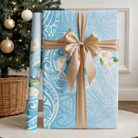 Guam Fishhook Mix Guasali Flowers Wrapping Paper Dreaming Turquoise LT7 - Polynesian Pride