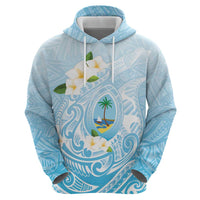 Guam Fishhook Mix Guasali Flowers Zip Hoodie Dreaming Turquoise