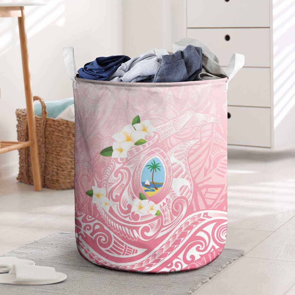 Guam Fishhook Mix Guasali Flowers Laundry Basket Dreaming Coral LT7 Pink - Polynesian Pride