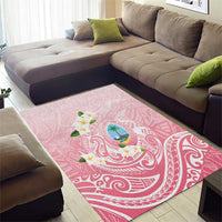 Guam Fishhook Mix Guasali Flowers Area Rug Dreaming Coral LT7 - Polynesian Pride