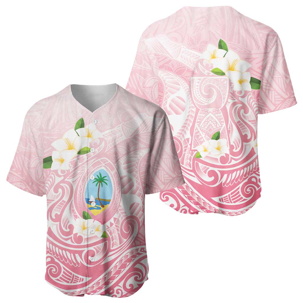 Guam Fishhook Mix Guasali Flowers Baseball Jersey Dreaming Coral LT7 - Polynesian Pride